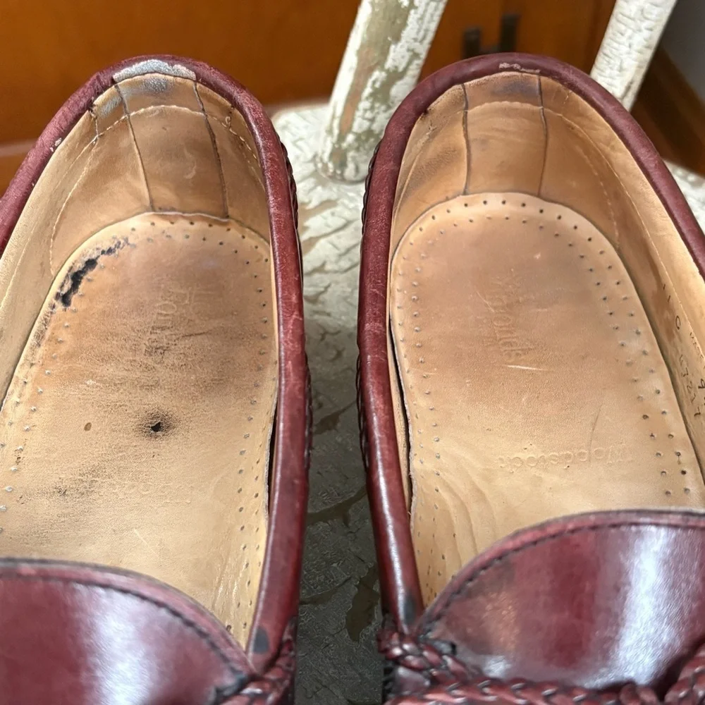 Allen Edmonds Woodstock Oxblood Red Dress Shoes Kiltie Burgundy Loafer Men 11 C